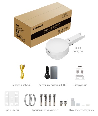 COMFAST WiFi6 3000Mbps Outdoor High-power Wireless AP (CF-WA933)